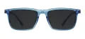 Rectangular Acetate Clip-On Sunglasses