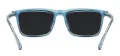 Rectangular Acetate Clip-On Sunglasses
