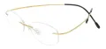 Oval Rimless Glasses Frame