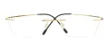 Small Titanium Rimless Eyewear