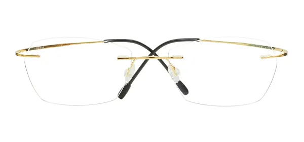 Small Titanium Rimless Eyewear - Gold