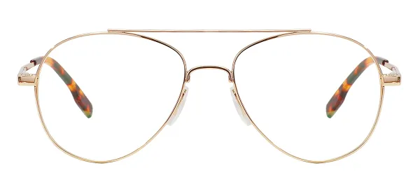 Double Bridge Eyeglasses - Gold