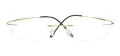 Oval Rimless Glasses Frame