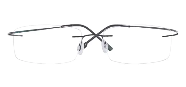 Flexible Rimless Glasses - Black