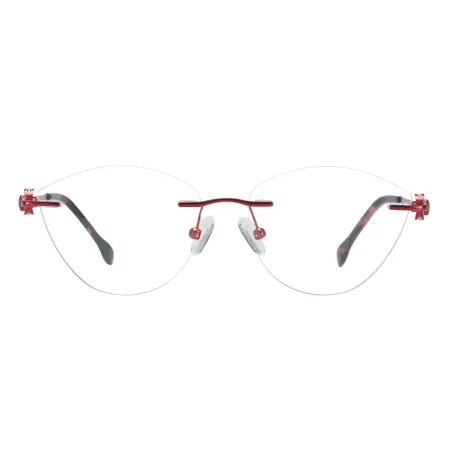 Cat Eye Rimless Spectacles