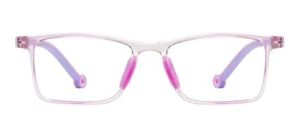 Small Rectangular Kids Glasses - Purple