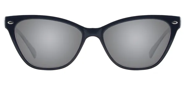 Acetate Oval Glasses Frame - Black