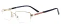 Classic Half Rim Eyeglasses