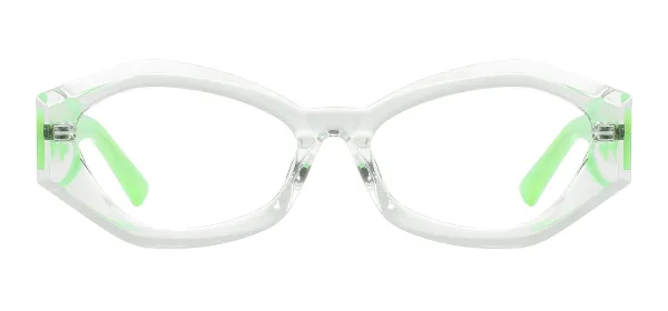Cat Eye TR90 & Acetate Glasses - Transparency