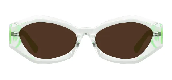 Cat Eye Polarized Sunglasses - Transparency