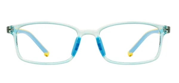 TR90 Lightweight Kids Glasses - Transparent Blue
