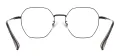 Metal Oval Glasses Frame With Titanium Temple