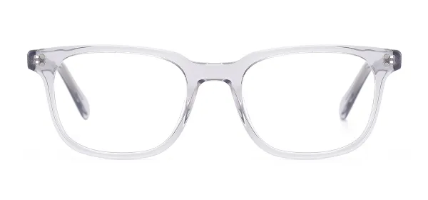 Rectangular Acetate Eyewear - Transparent Gray