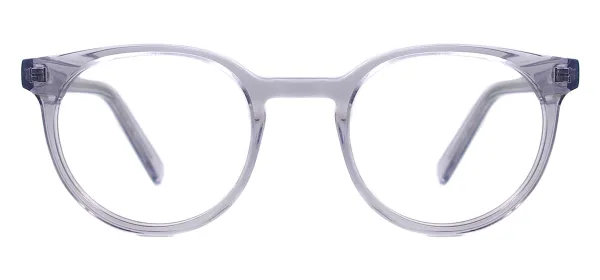 Round Retro Eyeglasses - Gray