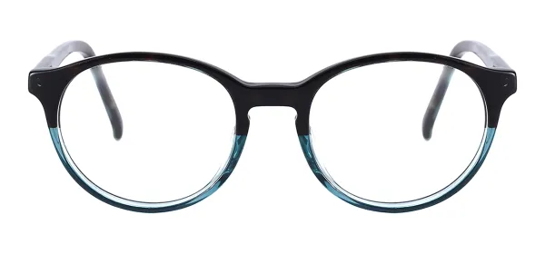 Acetate Oval Eyeglasses - Blue