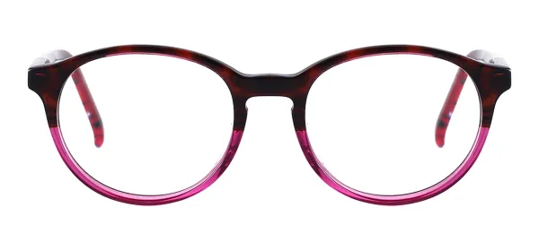 Acetate Oval Eyeglasses - Purple