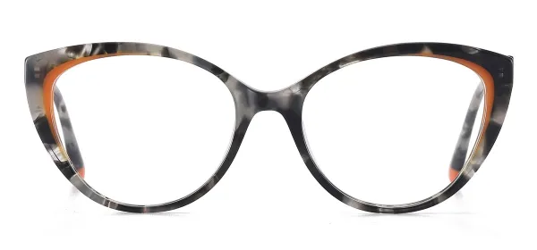 Acetate Cat Eye Spectacles - Orange