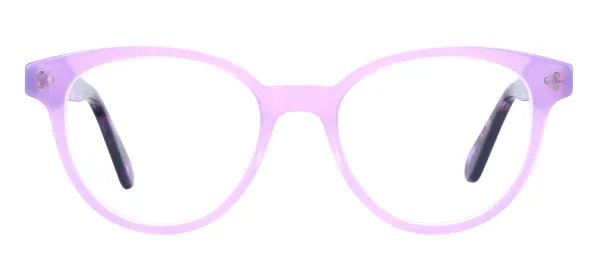 Vintage Round Eyeglasses - Purple