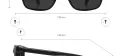 Square Clip-On Sunglasses