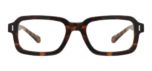 Acetate Rectangular Spectacles - Tortoise