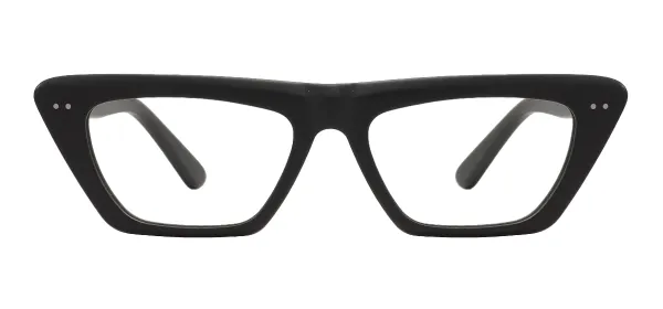 Cat Eye Fashion Eyewear - Matte Black