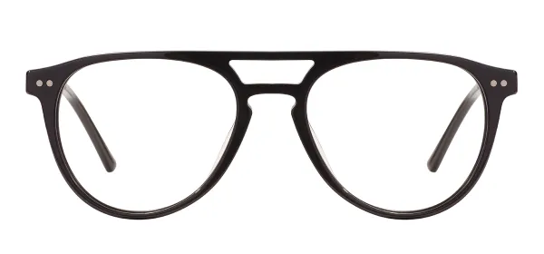 Large Acetate Glasses Frame - Black