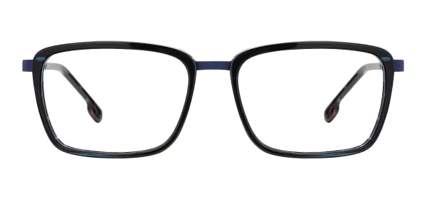 Acetate Rectangle Spring Hinge Optical Frames  - Blue