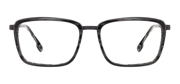 Acetate Rectangle Spring Hinge Optical Frames  - Gray
