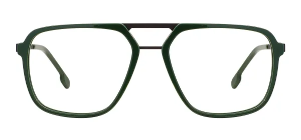 Acetate Square Spring Hinge Optical Frames  - Green