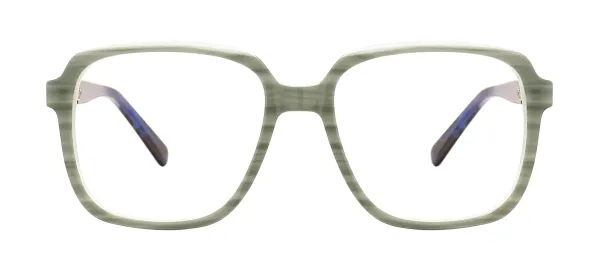 Full Rim Acetate Square Classical Glasses Frames - Green