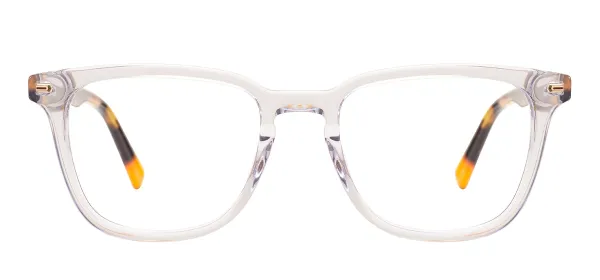 Large Full Rim Rectangular Eyeglasses - Transparency