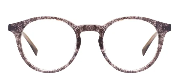 Oval Acetate Medium Size Glasses Frame - Gray