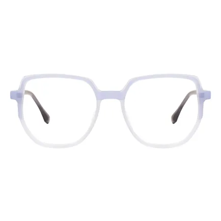 Full Rim Geometric Colorful Acetate Glasses Frame