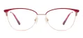 Cat Eye Metal Eyeglasses Frame