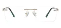 Rectangular Rimless Frame