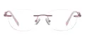 Cat Eye Rimless Frame