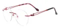 Round Rimless Spectacles