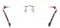 Round Rimless Spectacles