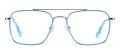 Metal Double Bridge Eyeglasses