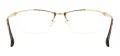 Rectangular Half Rim Glasses