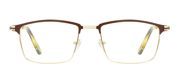 Square Full Rim Eyeglasses - Brown