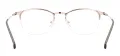 Oval Half Rim Metal Glasses Frame