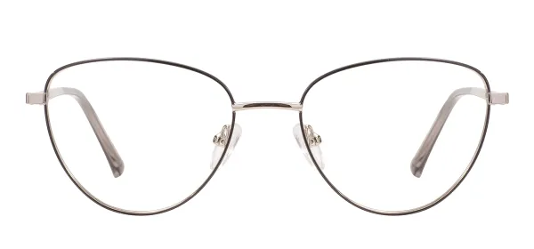 Cat Eye Metal Glasses Frames - Black