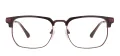 Large Metal Square Browline Frames