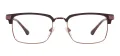 Large Metal Square Browline Frames