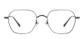 Metal Square Glasses Frame With Titanium Temple
