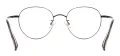 Metal Oval Glasses Frame With Titanium Temple