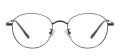 Metal Oval Glasses Frame With Titanium Temple