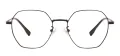 Metal Oval Glasses Frame With Titanium Temple