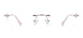 Metal Rimless Glasses Frame